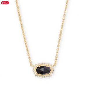 Kendra Scott Black Chelsea Pendant Necklace